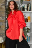 Paloma Tela Poet Blouse Chilli